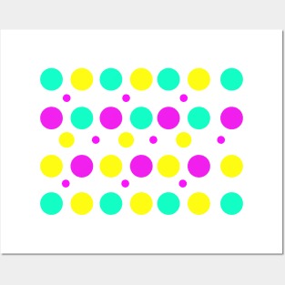 Neon Dots Posters and Art